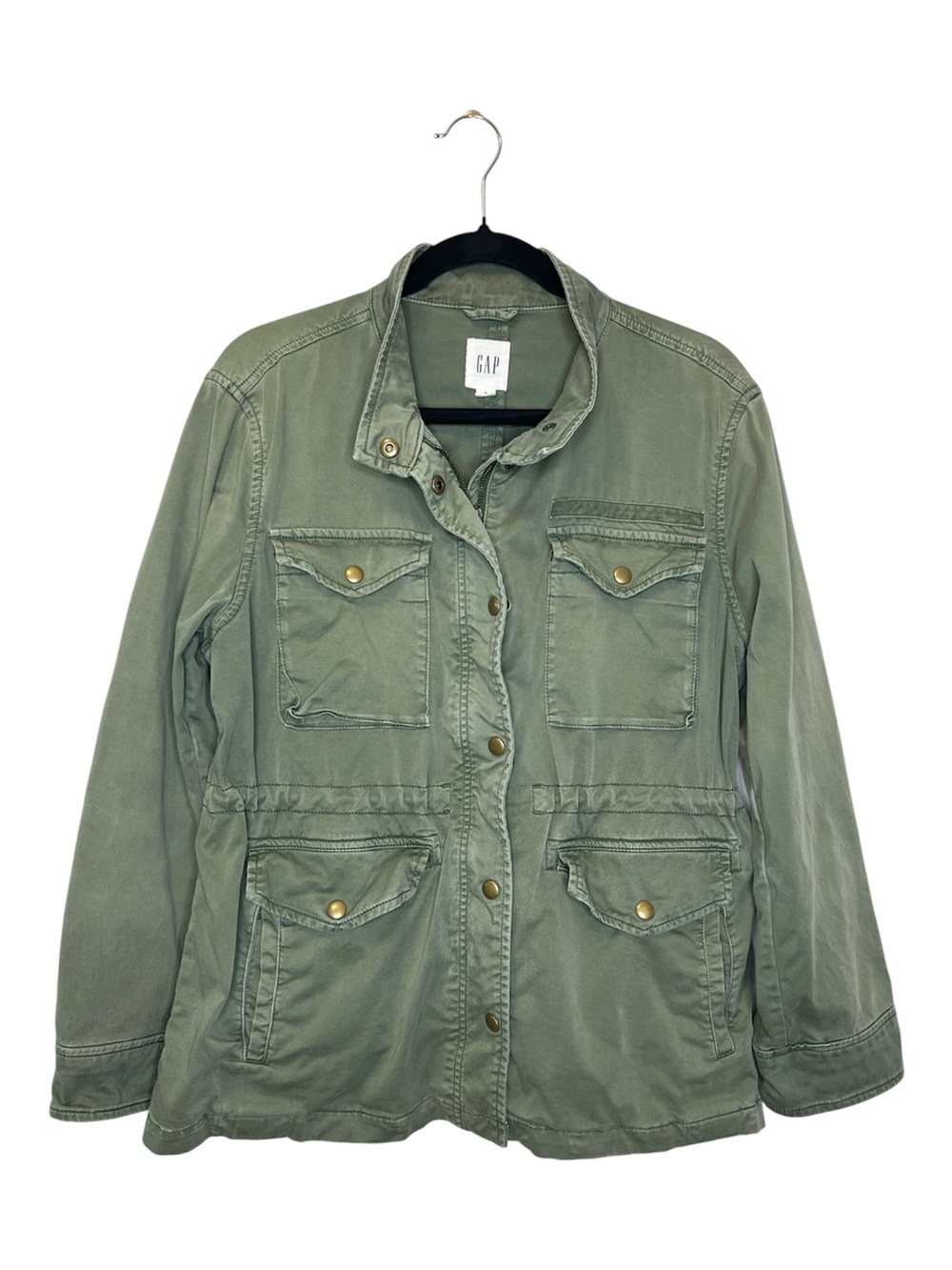 GAP Classic Green Utility Cargo Jacket size Medium Petite